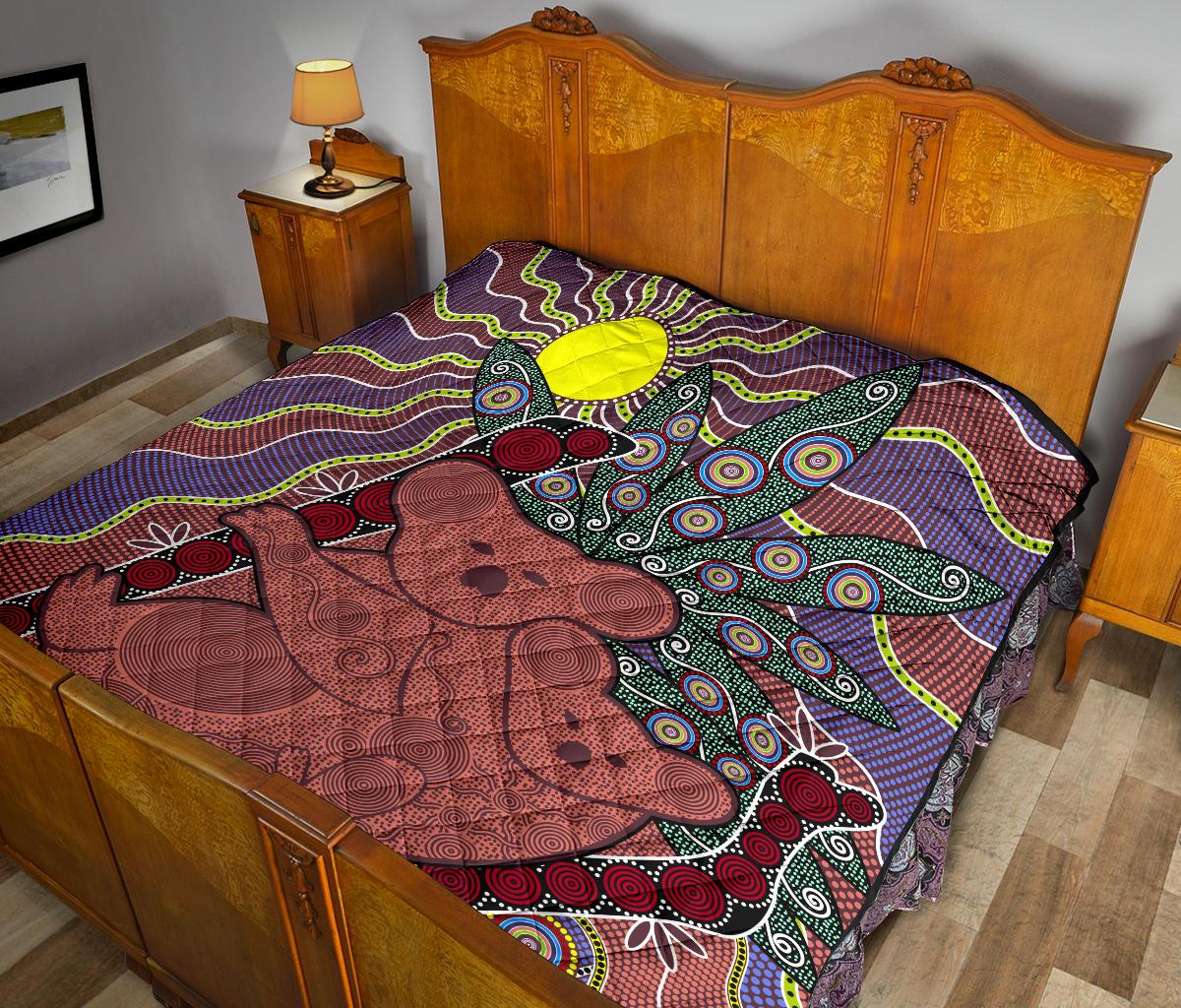 premium-quilts-koala-coverlets-aboriginal-pattern
