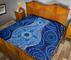 aboriginal-premium-quilt-australian-blue-turtle-aboriginal-art
