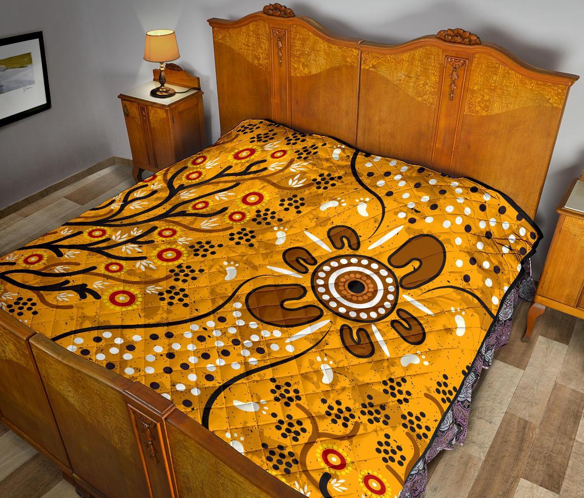 premium-quilt-aboriginal-art-in-spring-style