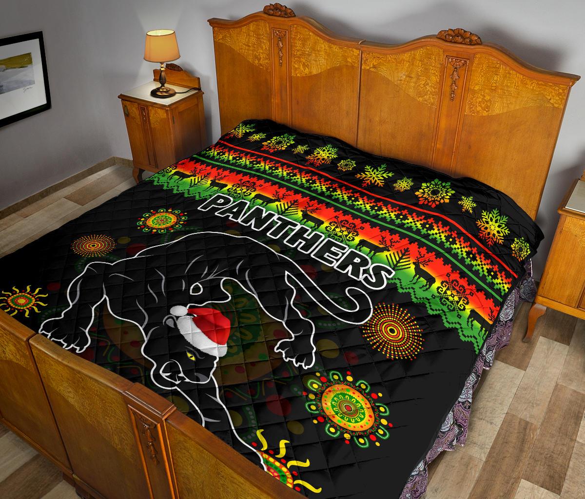 penrith-panthers-christmas-premium-quilt-indigenous