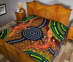 1st-australiapremium-quilt-aboriginal-two-lizards-dot-painting-circle
