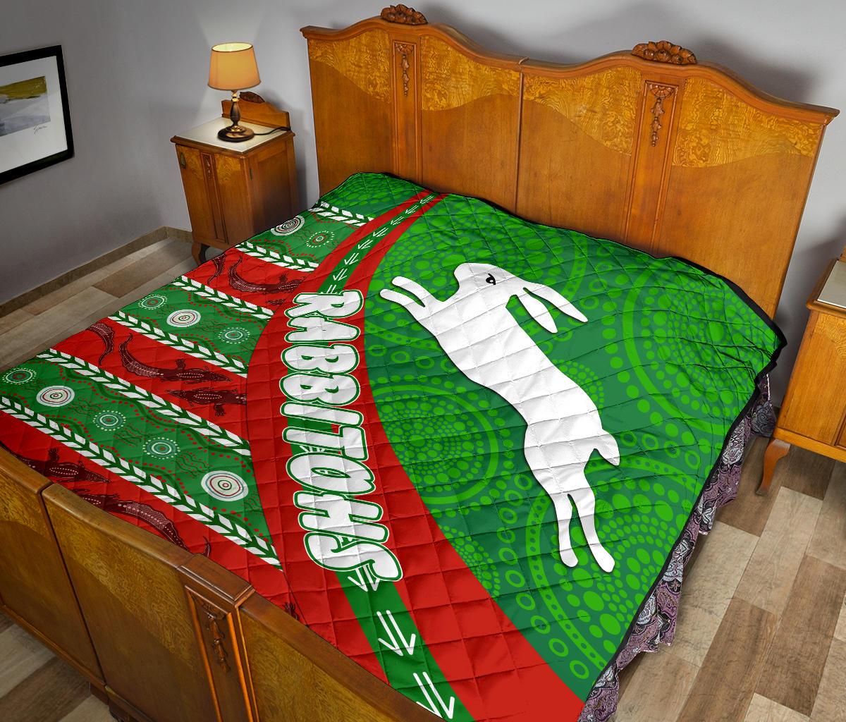 south-sydney-rabbitohs-aboriginal-premium-quilt-victorian-vibes