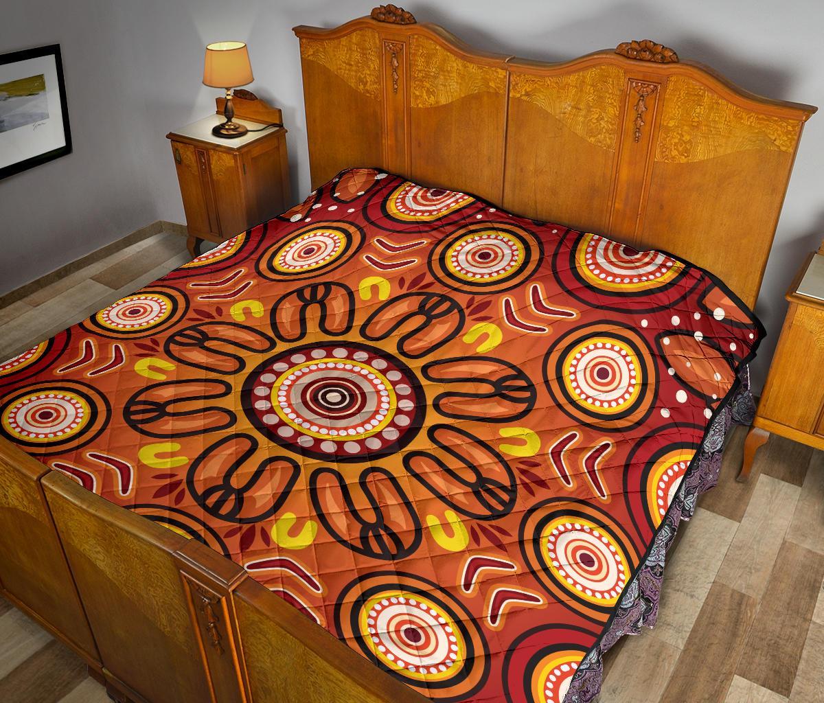 aboriginal-premium-quilt-circle-flowers-patterns-ver01