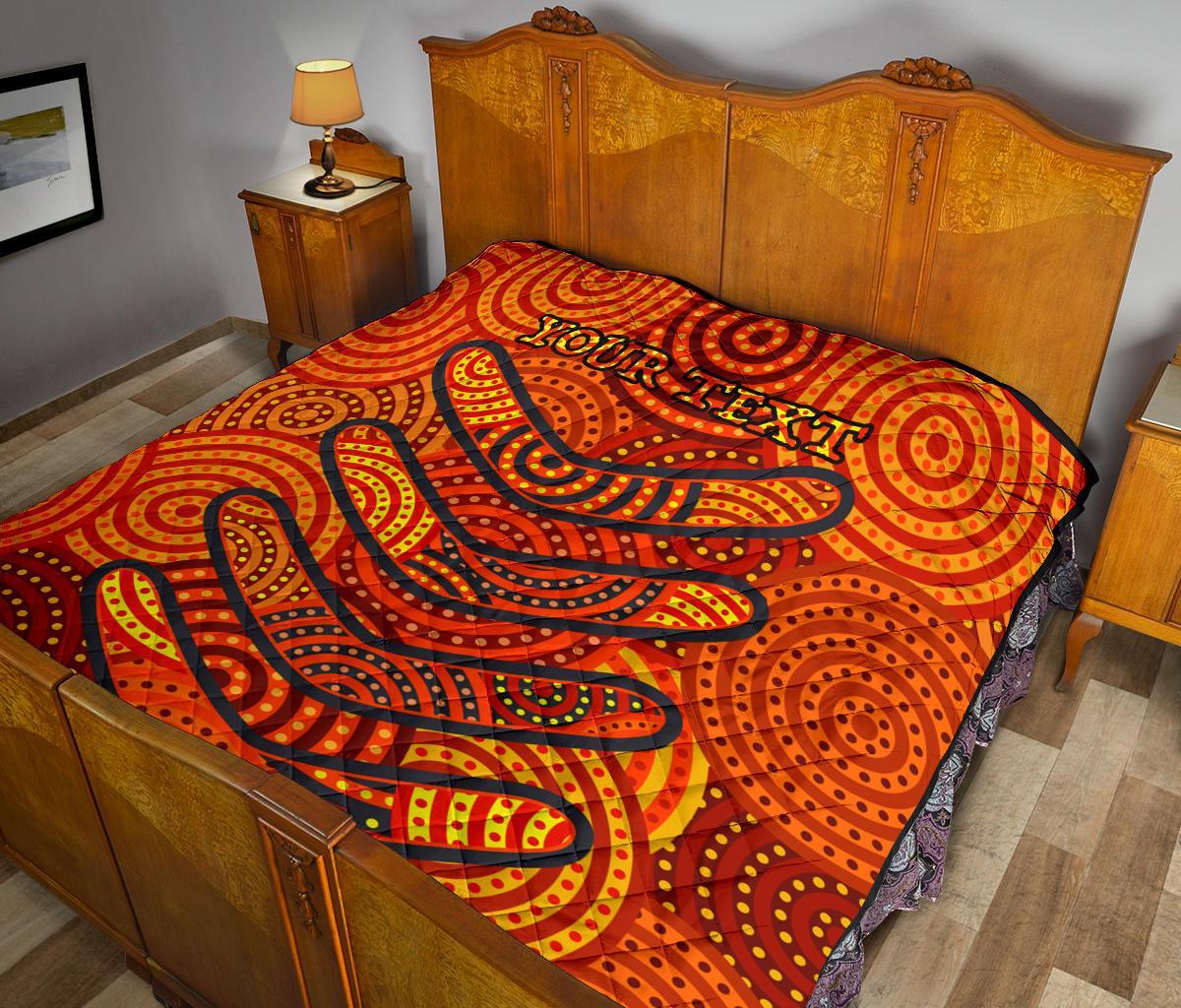 aboriginal-personalised-premium-quilt-aboriginal-boomerangs-and-dot-circle