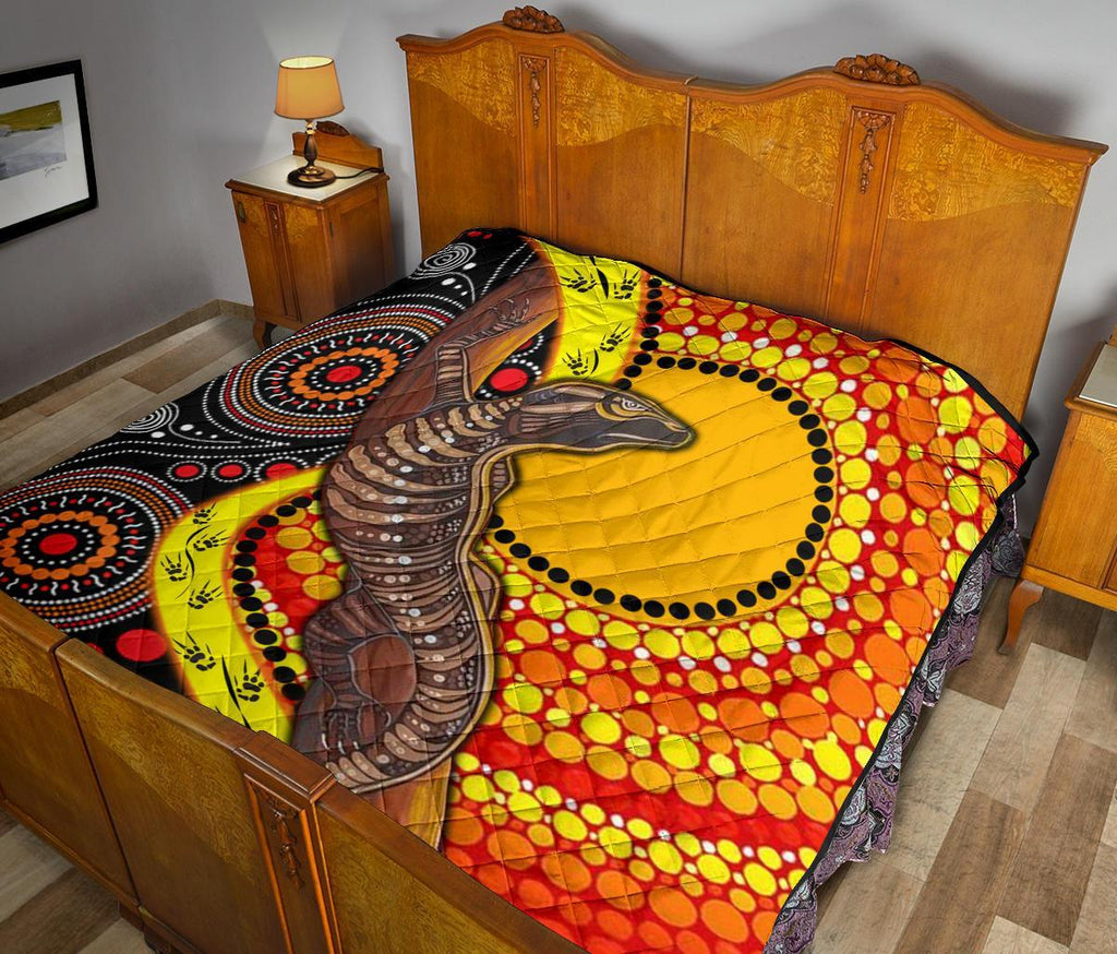 1saustralia-premium-quilt-australian-aboriginal-dot-painting-sun-and-lizard