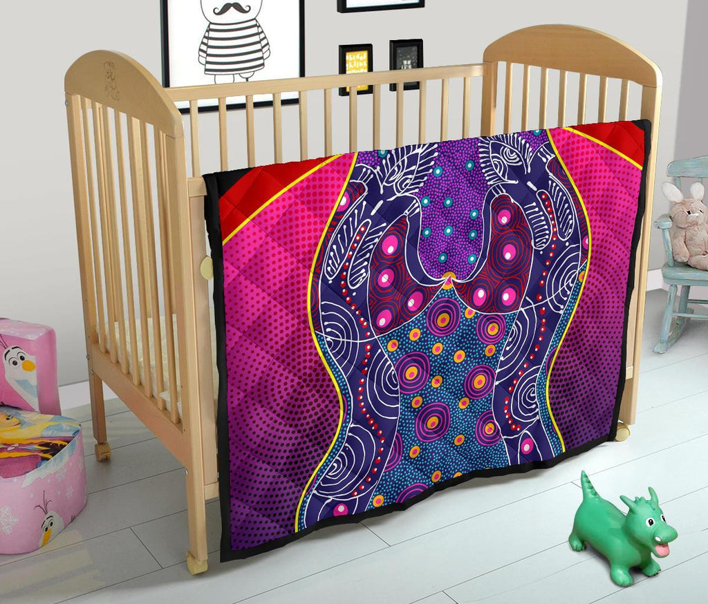 premium-quilt-aboriginal-sublimation-dot-pattern-style-violet
