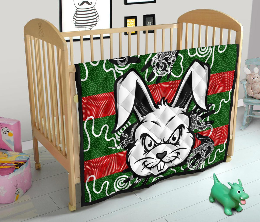 rabbitohs-indigenous-premium-quilt-rabbit-head
