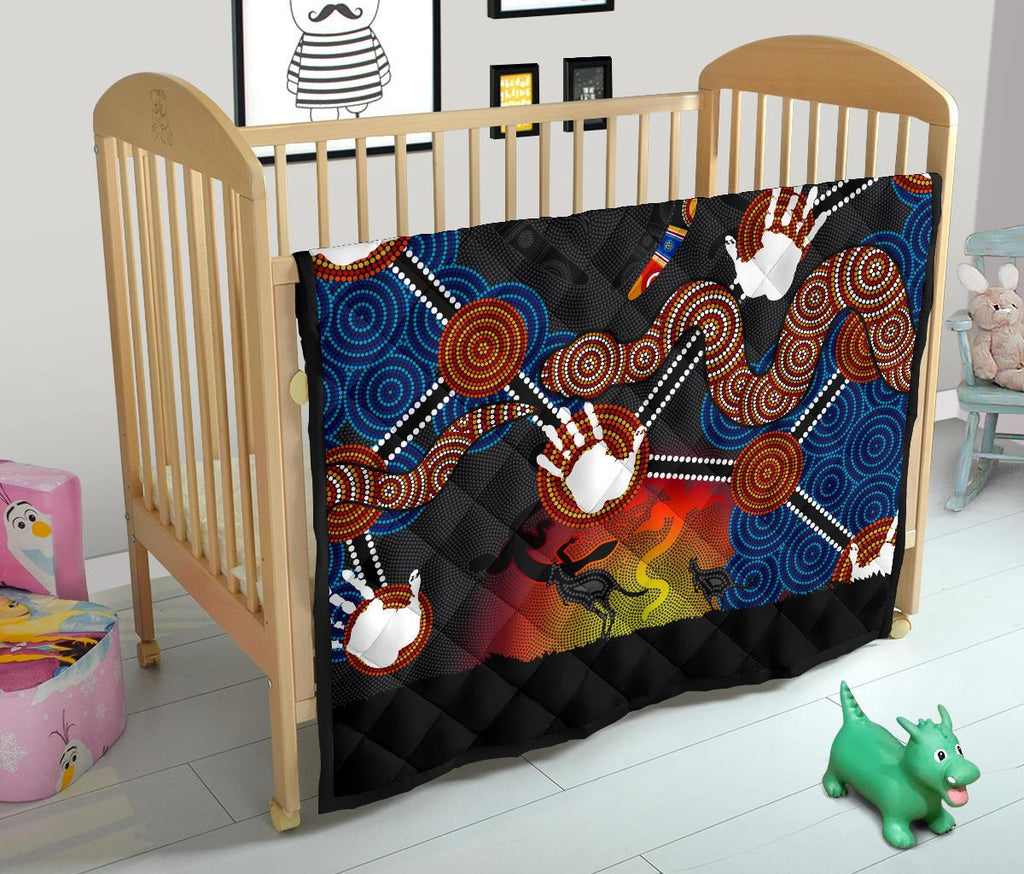 aboriginal-premium-quilt-australian-boomerang-and-snake-indigenous-art