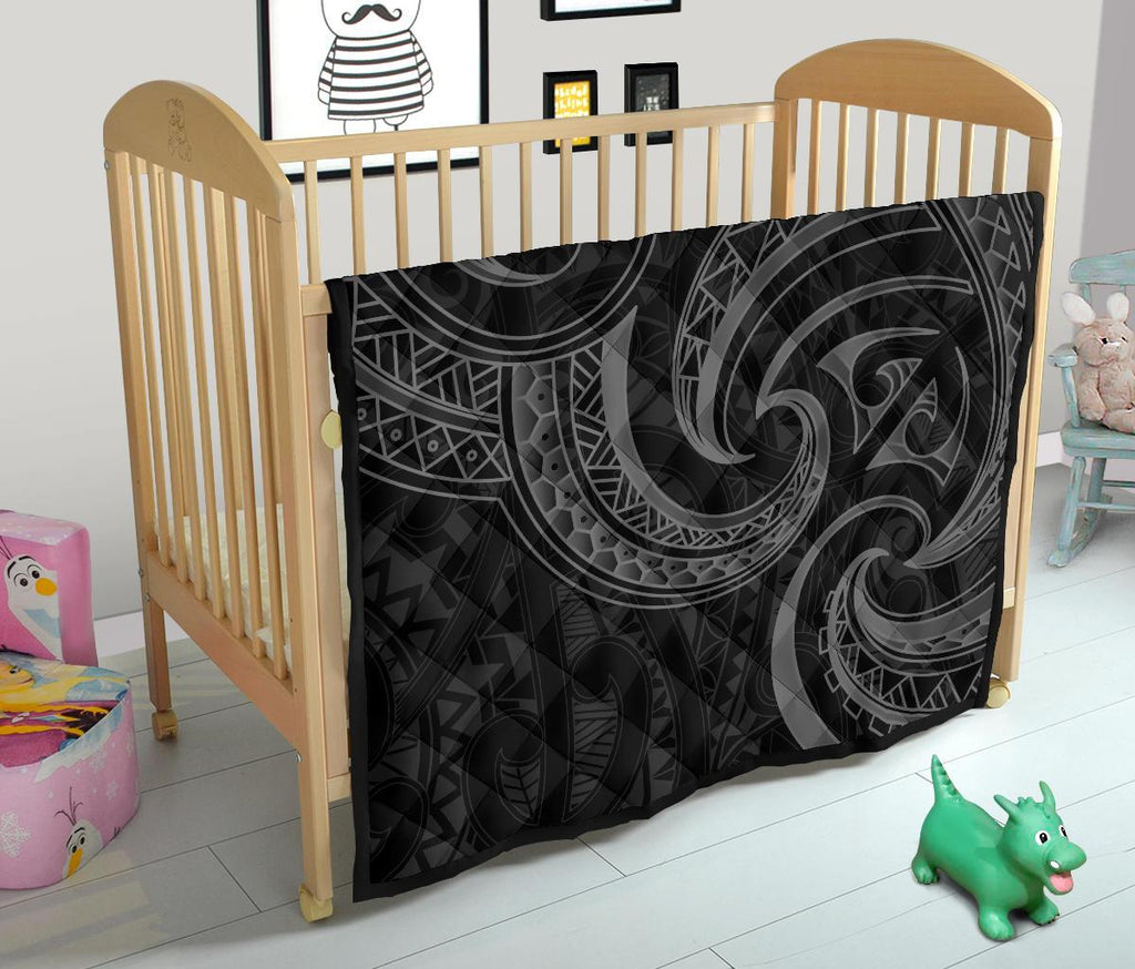 new-zealand-maori-mangopare-premium-quilt-polynesian-black
