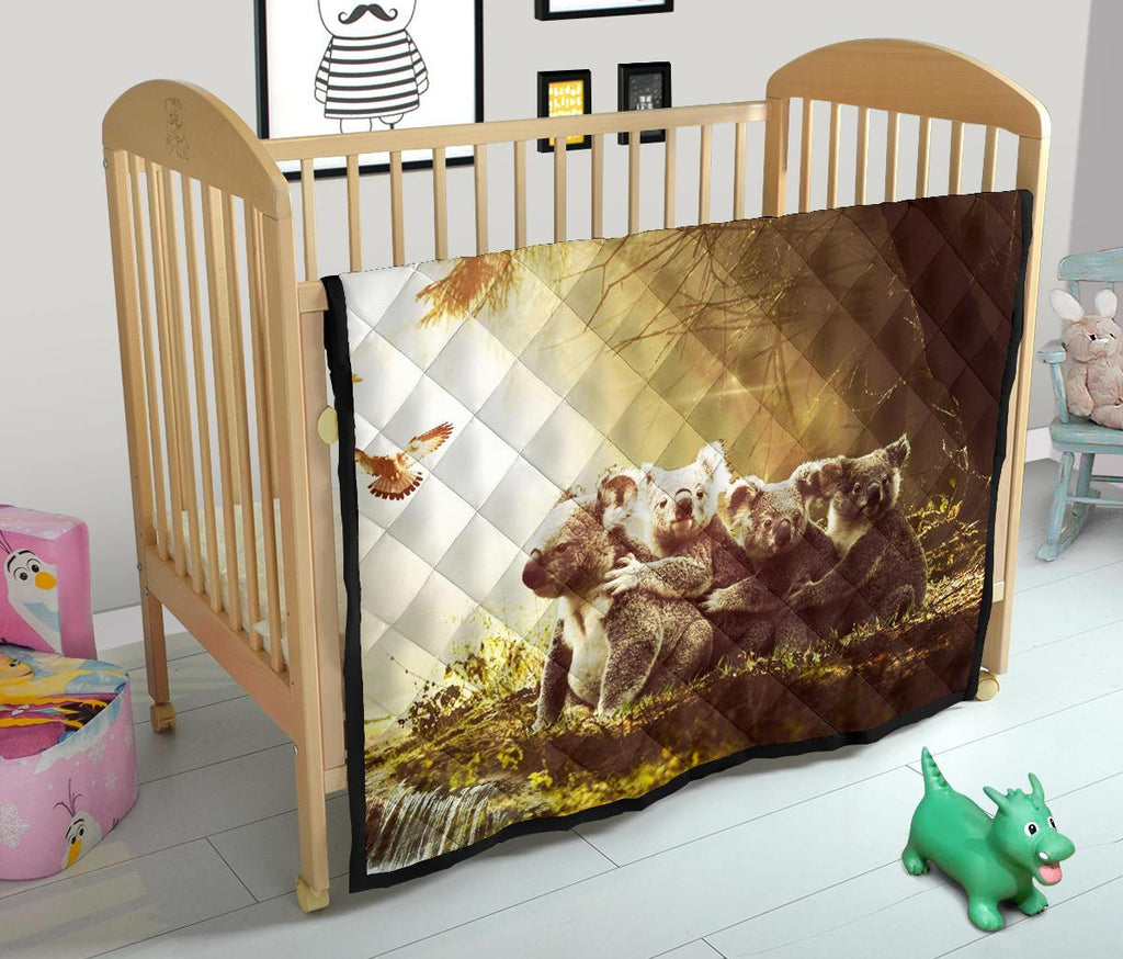 premium-quilts-koala-family-landscape-art
