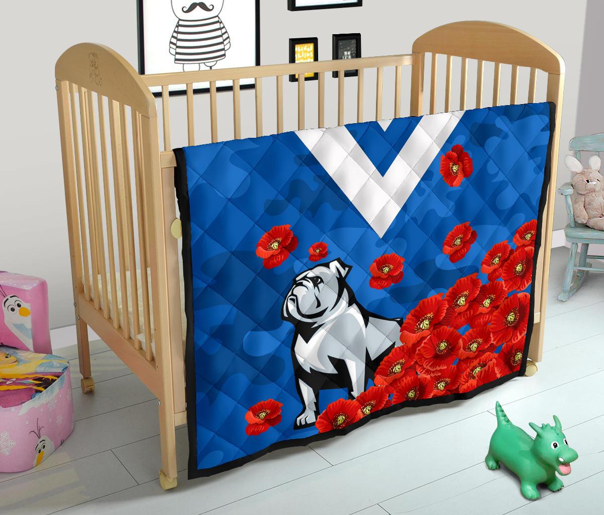 bulldogs-premium-quilt-poppy-flowers