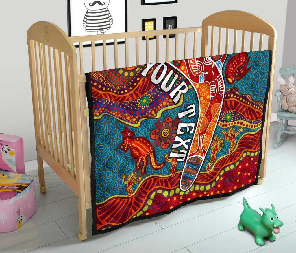 aboriginal-personalised-premium-quilt-indigenous-boomerang