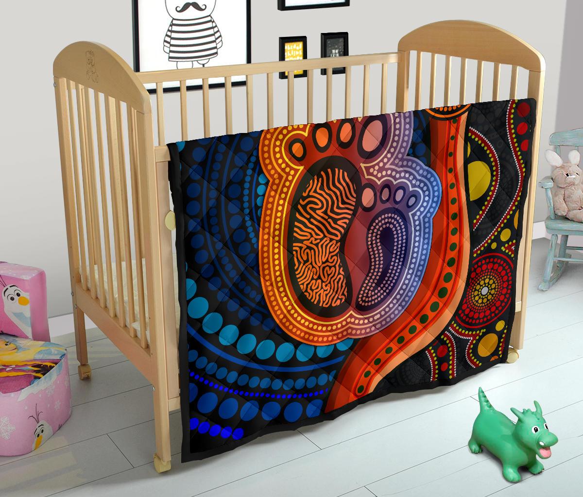 1st-australia-premium-quilt-aboriginal-mother-and-son-foot