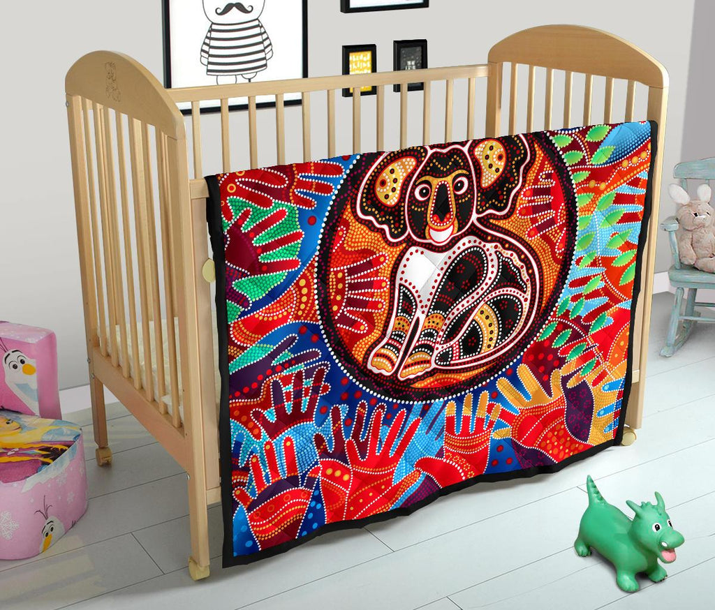 aboriginal-premium-quilt-koala-and-hand-art-dot-painting-quilt