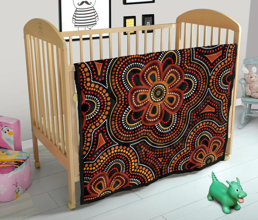 aboriginal-premium-quilt-aboriginal-dot-painting-flowers-style-ver02