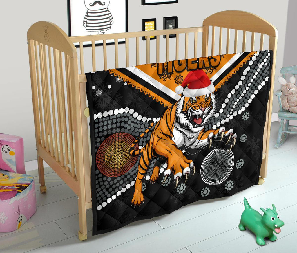 wests-christmas-premium-quilt-tigers-indigenous