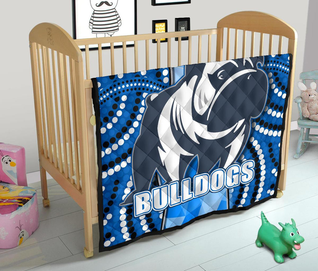 bulldogs-premium-quilt-indigenous-snappy