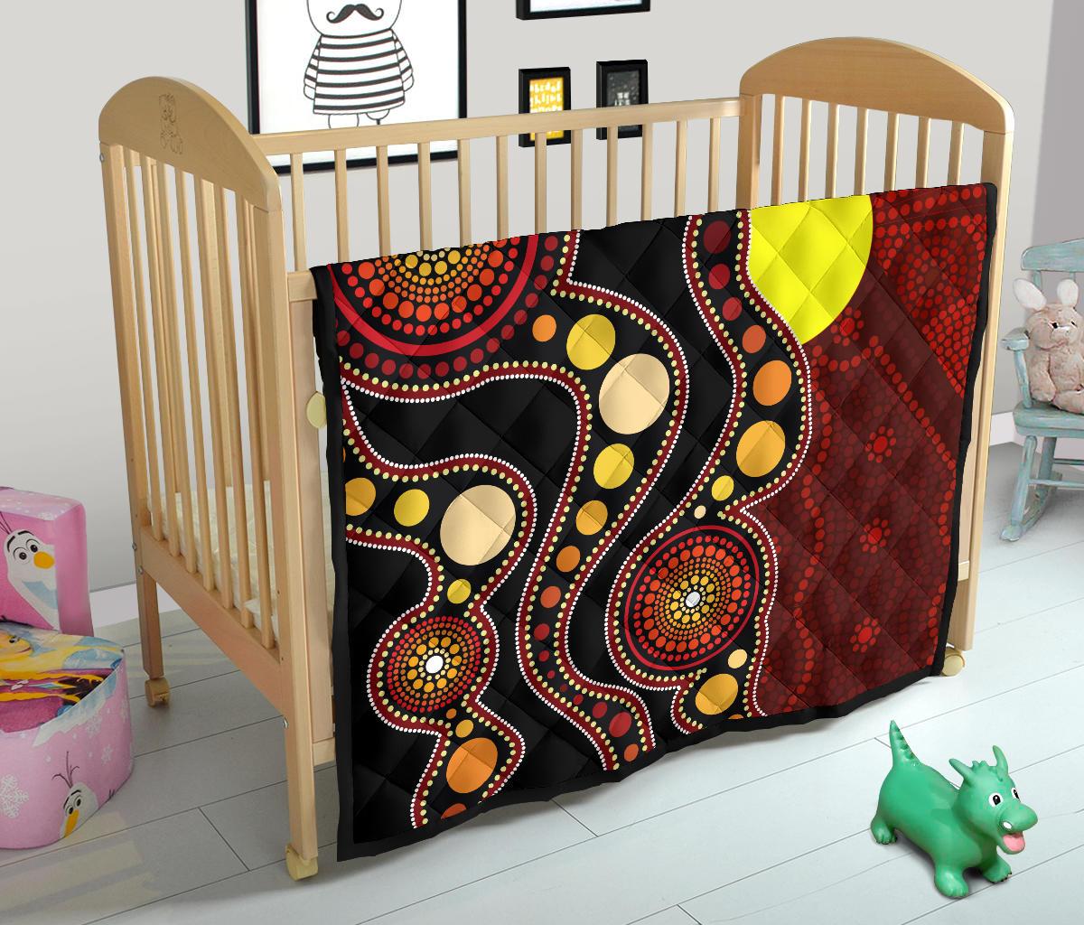 aboriginal-premium-quilt-australia-aboriginal-lives-matter-flag-circle-dot-painting-art-quilt