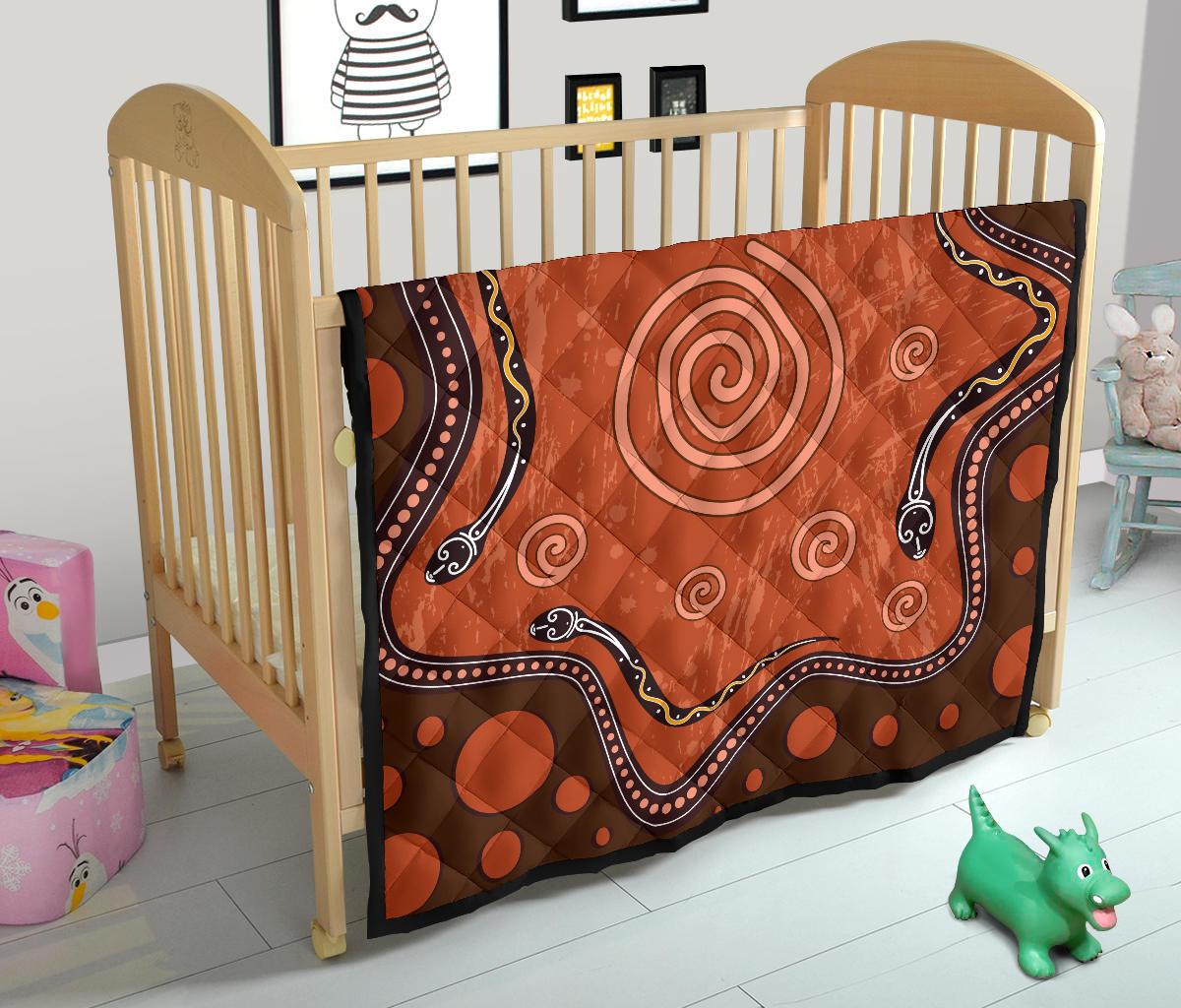 aboriginal-premium-quilt-australia-snake-aboriginal