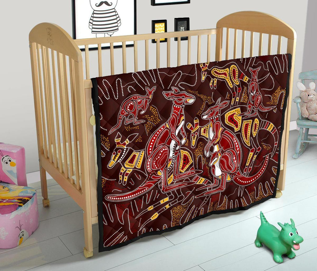 custom-aboriginal-premium-quilt-kangaroo-family-with-hand-art