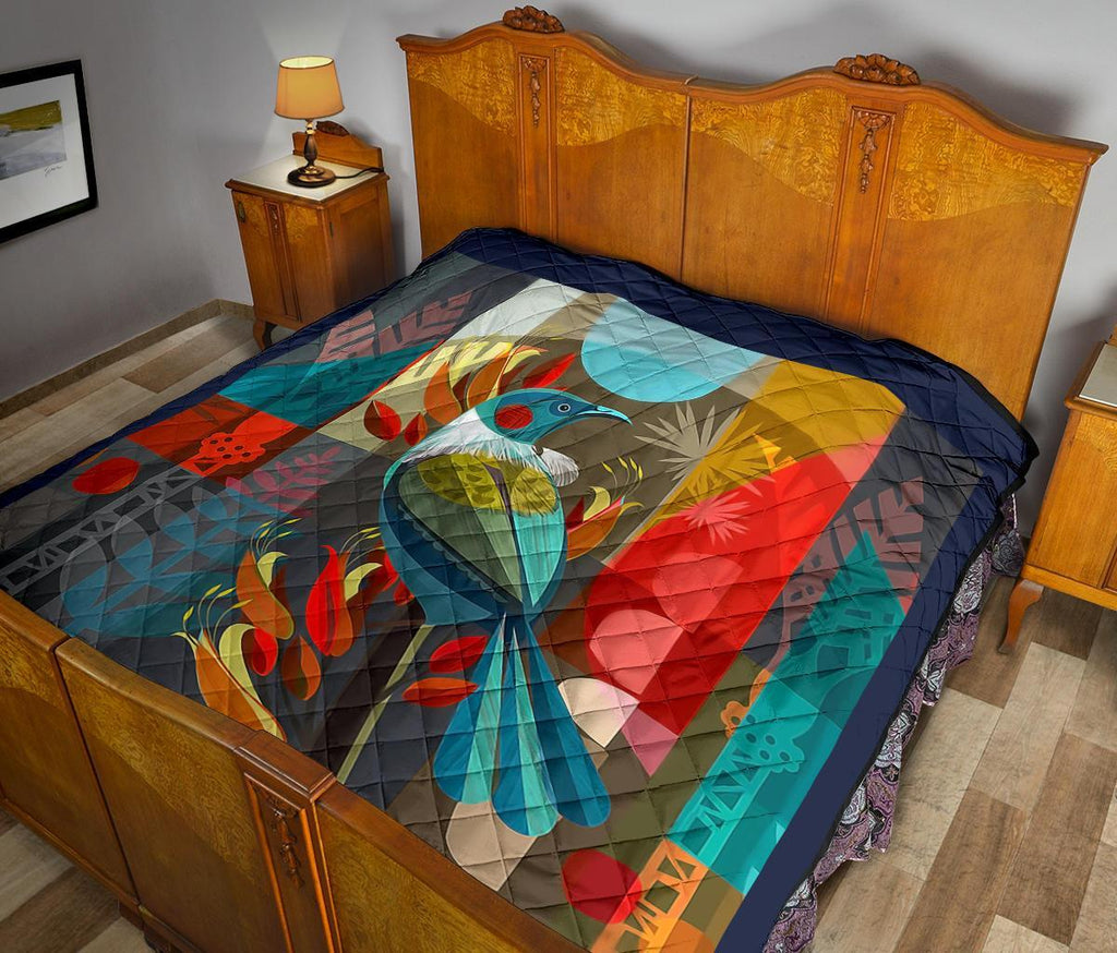 tui-bird-art-design-quilt