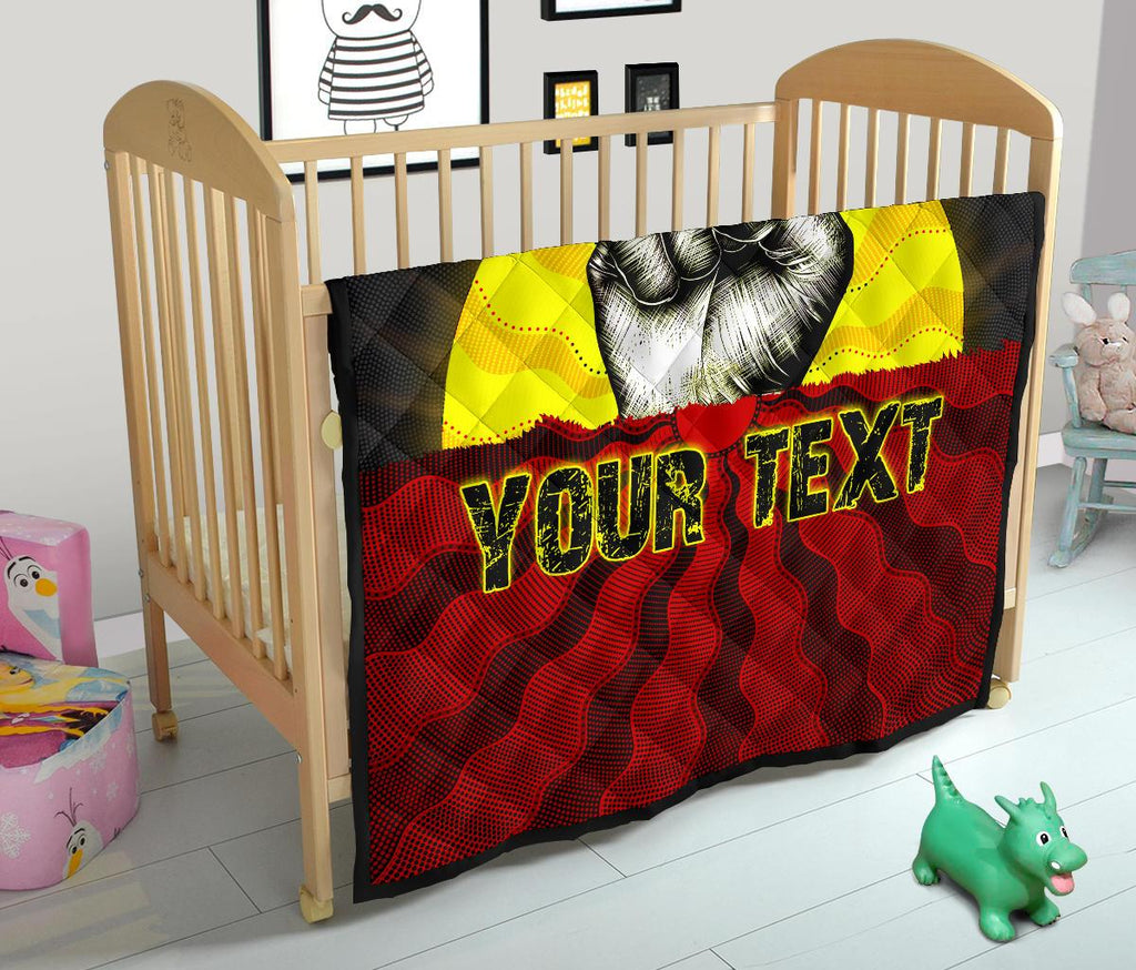custom-aboriginal-premium-quilt-black-lives-matter-sun-dot-painting