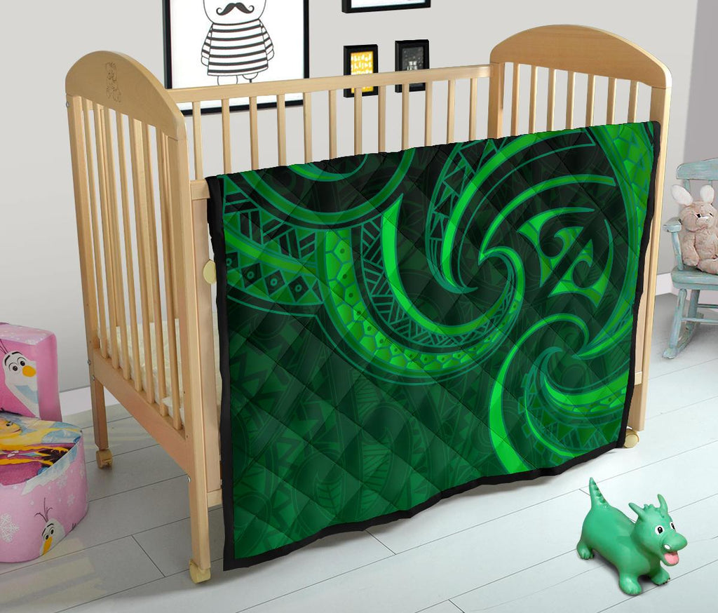 new-zealand-maori-mangopare-premium-quilt-polynesian-green