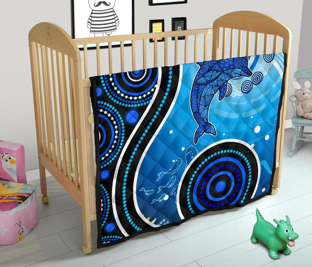 aboriginal-premium-quilt-dolphin-and-aboriginal-dot-patterns
