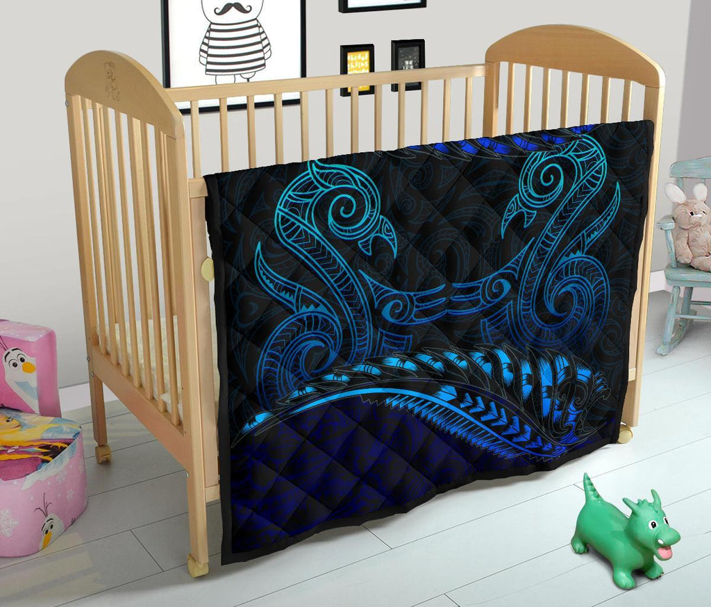 aotearoa-premium-quilt-blue-maori-manaia-with-silver-fern