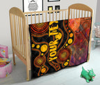 custom-text-aboriginal-premium-quilt-australia-indigenous-flag-circle-dot-painting-art-golden