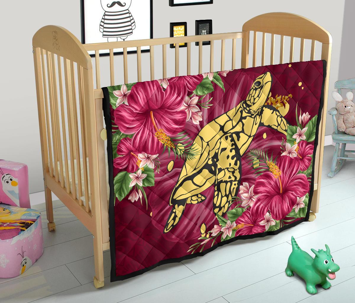 new-zealand-premium-quilt-turtle-polynesian-hibiscus