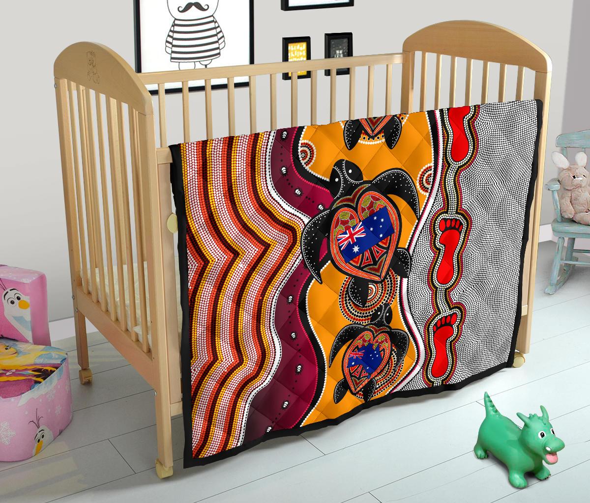 premium-quilt-aboriginal-patterns-quilt-turtle