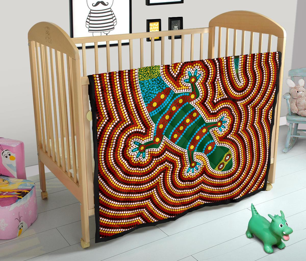 premium-quilts-lizard-coverlets-aboriginal-dot-painting