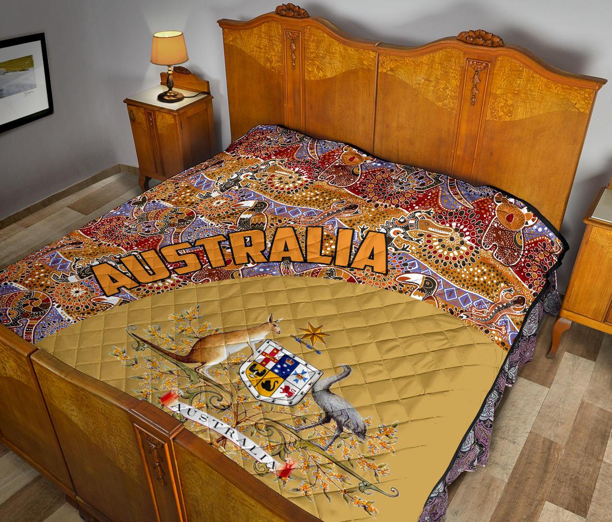 premium-quilts-aboriginal-patterns-coverlets-australian-coat-of-arms