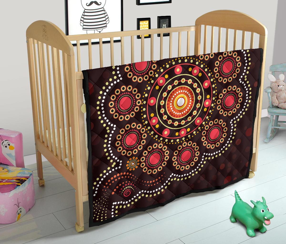 aboriginal-premium-quilt-australian-colorful-flower-dot-painting-art