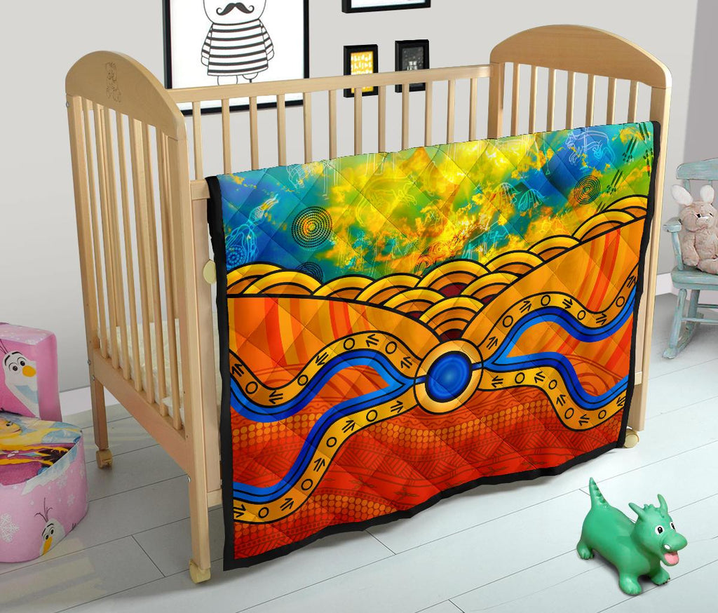 aboriginal-premium-quilt-australia-kangaroo-sky