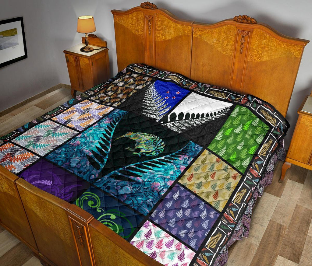 new-zealand-silver-fern-quilt-colorful
