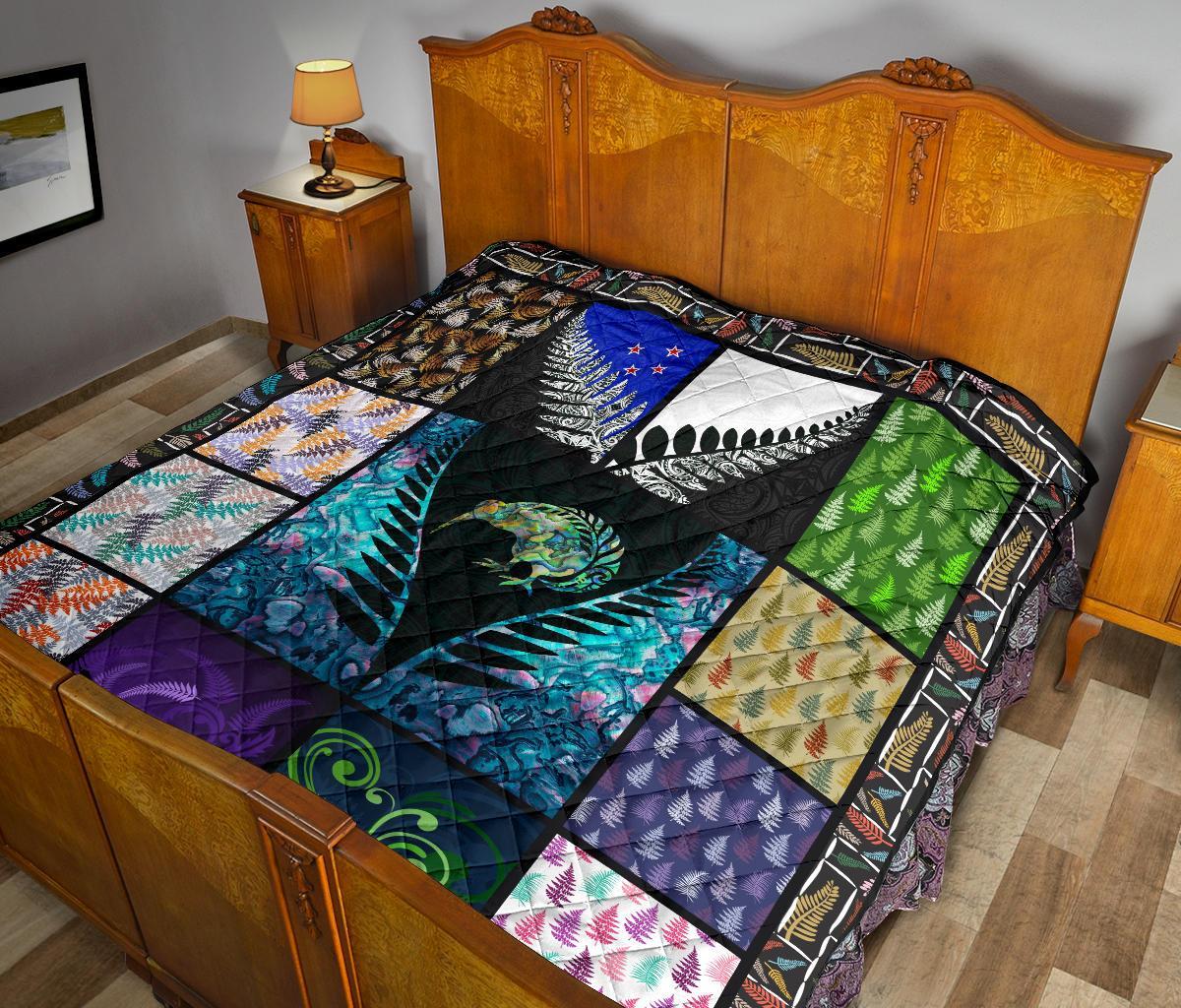new-zealand-silver-fern-quilt-colorful