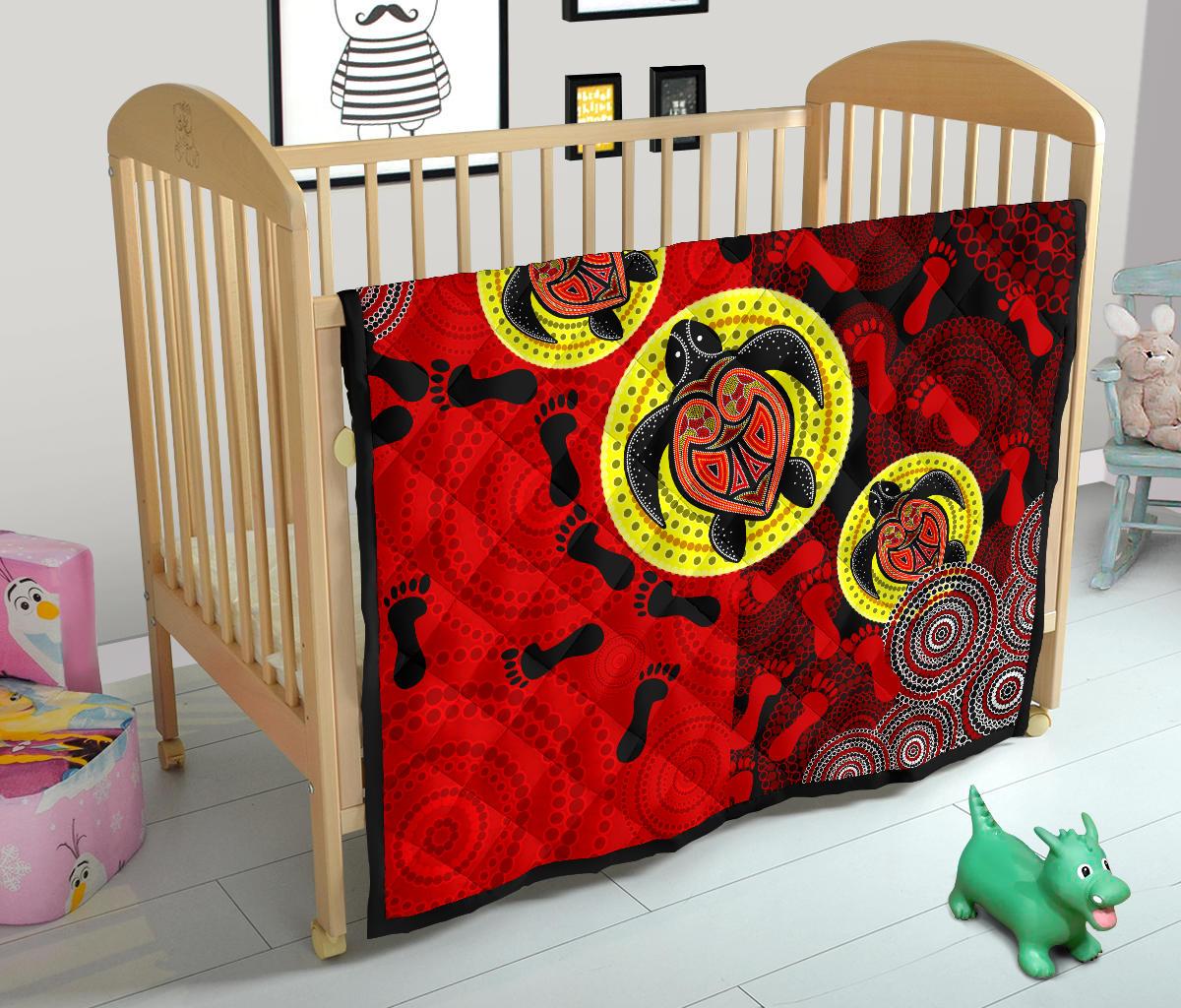 premium-quilt-aboriginal-dot-painting-quilt-turtle
