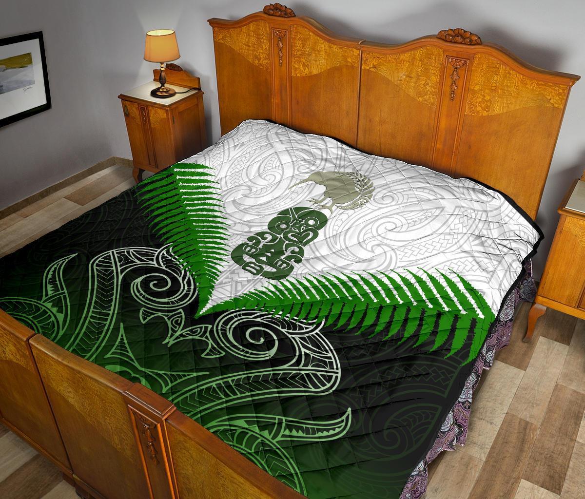 maori-manaia-premium-quilt-green