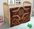aboriginal-premium-quilt-kangaroo-boomerang-and-snake-dot-painting