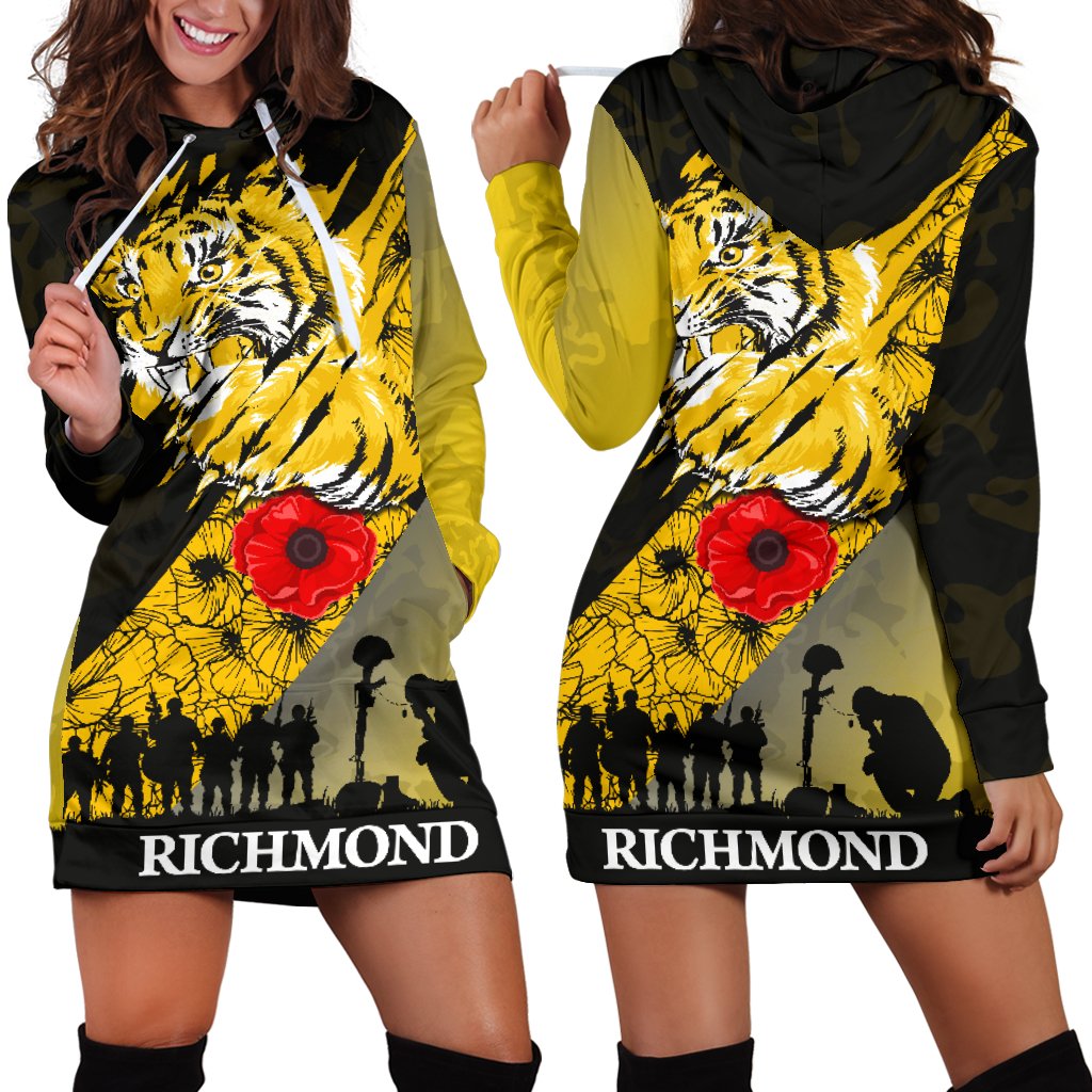 richmond-tigers-womens-hoodie-dress-lest-we-forget