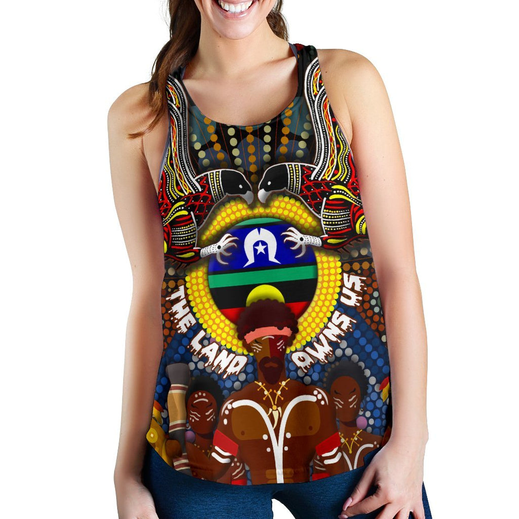 The Land Owns Us Women's Racerback Tank - Vibe Hoodie