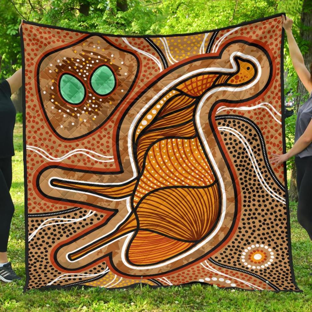 aboriginal-premium-quilt-indigenous-emu-vintage-stye