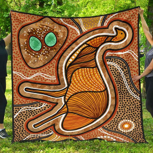 aboriginal-premium-quilt-indigenous-emu-vintage-stye