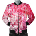 aboriginal-mens-bomber-jacket-sea-turtle-with-indigenous-patterns-pink