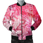 aboriginal-mens-bomber-jacket-sea-turtle-with-indigenous-patterns-pink