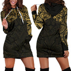 new-zealand-womens-hoodie-dress-maori-polynesian-tattoo-gold