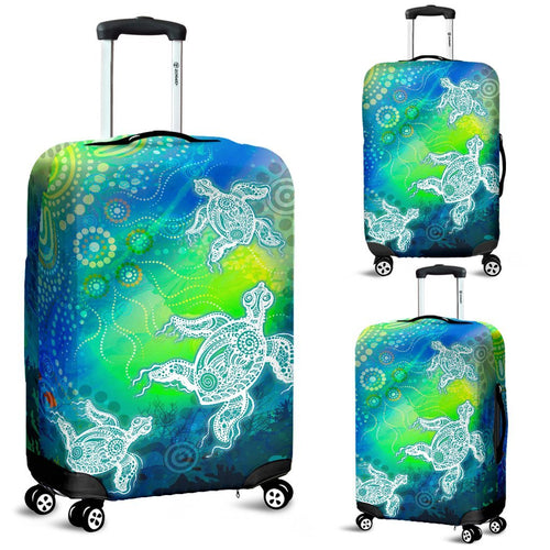aboriginal-luggage-covers-indigenous-turtle-ocean-dot-painting-art