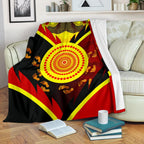 aboriginal-premium-blanket-indigenous-flag-with-footprint-hand-art